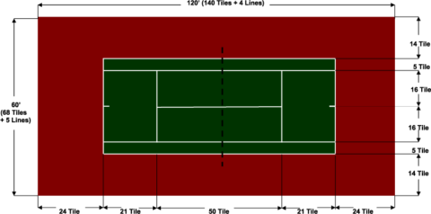 Standard Tennis Court