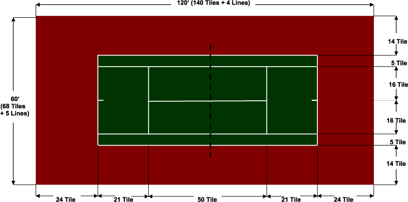 Standard Tennis Court