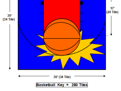 30′ X 30′ Basketball Court