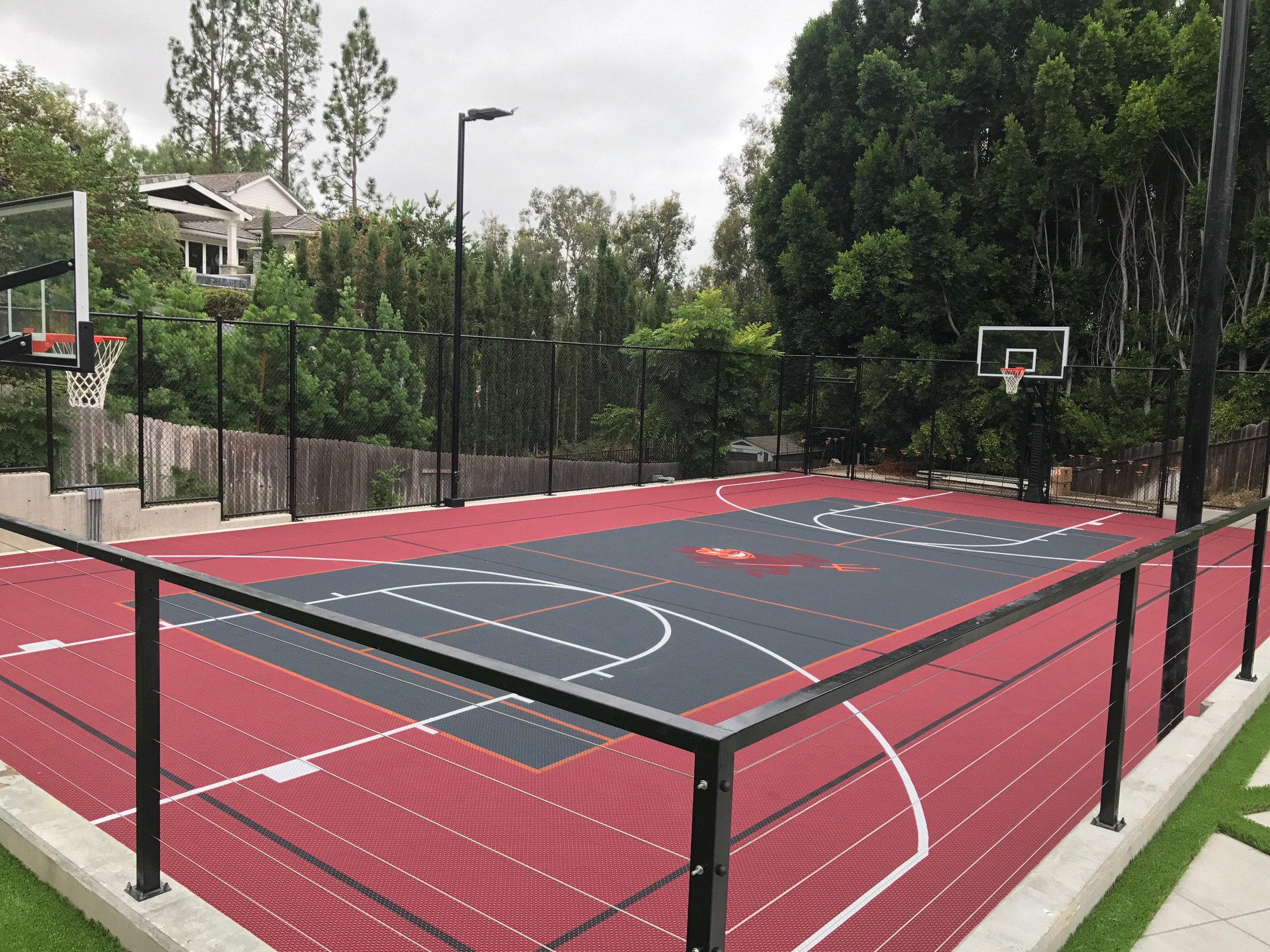 Multi Purpose Court Design, Tennis, Basketball, Volleyball