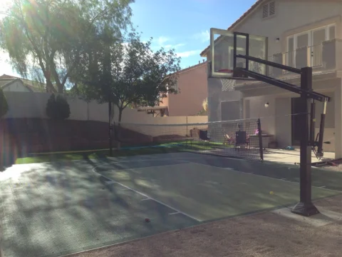 Backyard multi-game court