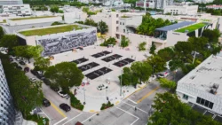 Pickleball courts at Jungle Plaza in Miami