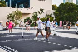 people playing pickleball in Jungle Plaza